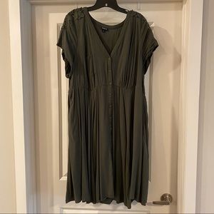 Torrid | Olive Green Shirt Dress